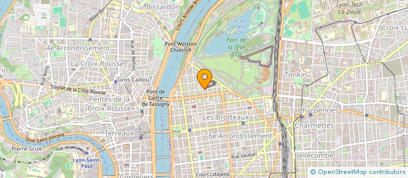 localisation de l'entreprise B2G  LYON 6EME