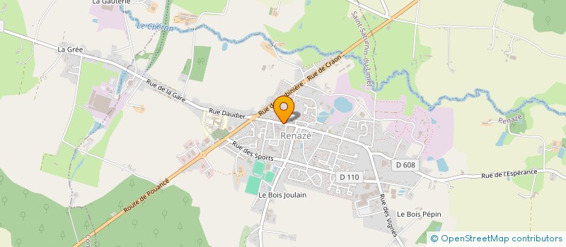 localisation de l'entreprise B2G ETUDES  RENAZE