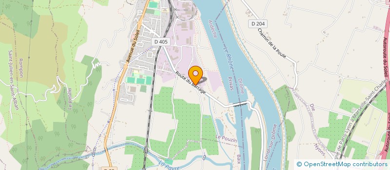 localisation de l'entreprise B2GI INGENIERIE  LE POUZIN