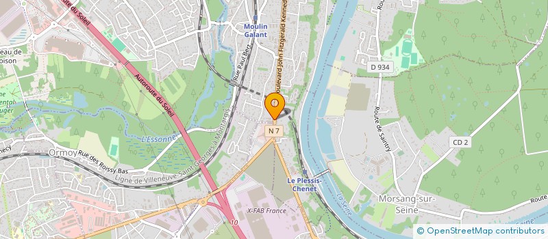 localisation de l'entreprise B2H à CORBEIL-ESSONNES