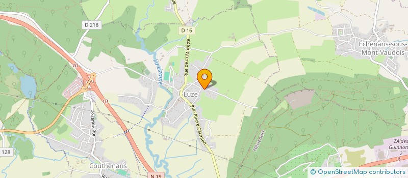 localisation de l'entreprise B2H  LUZE