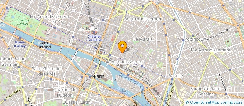 localisation de l'entreprise B2I  PARIS