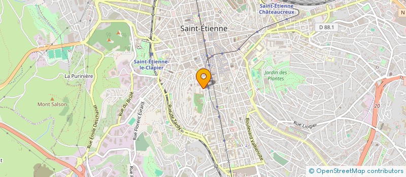 localisation de l'entreprise B2I à SAINT-ETIENNE