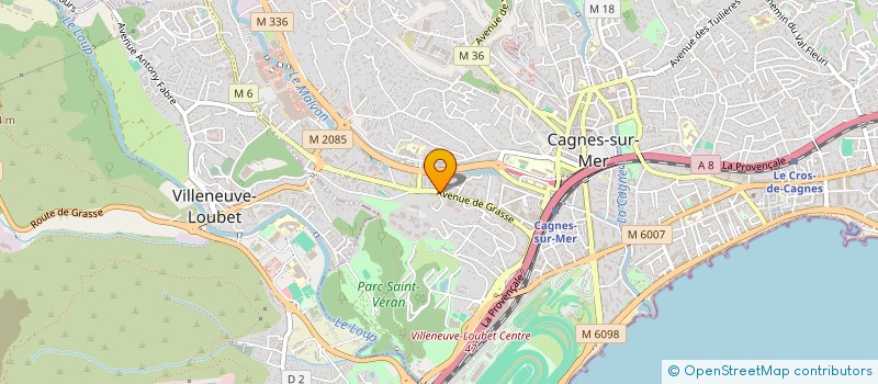 localisation de l'entreprise B2I à CAGNES-SUR-MER