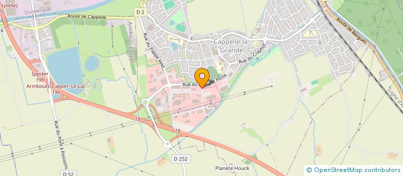 localisation de l'entreprise B2I  CAPPELLE-LA-GRANDE