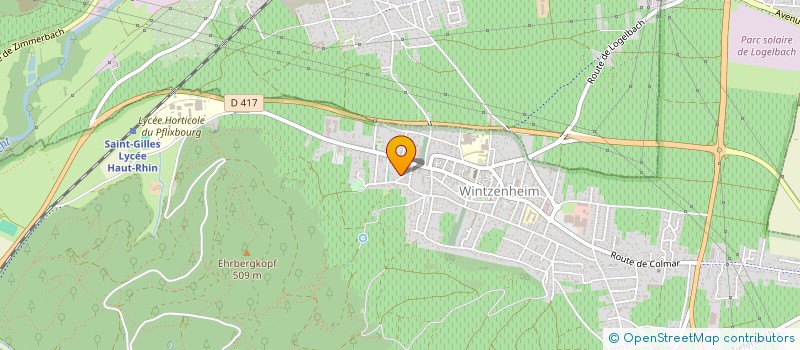 localisation de l'entreprise B2I  COLMAR