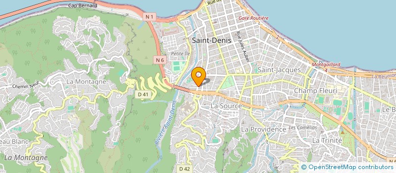 localisation de l'entreprise B2I à SAINT-DENIS