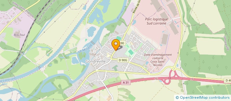 localisation de l'entreprise B2I  GONDREVILLE