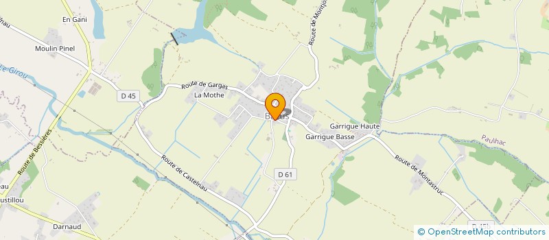 localisation de l'entreprise B2I  BAZUS