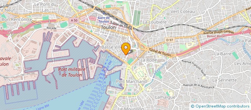 localisation de l'entreprise B2J SPORTS à TOULON