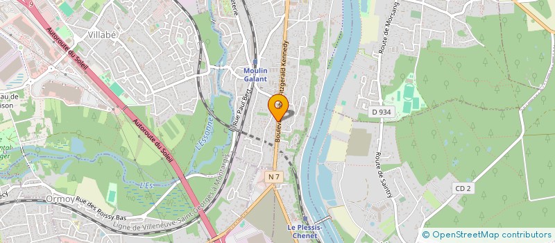 localisation de l'entreprise B2JP ECLAIRAGE à CORBEIL-ESSONNES