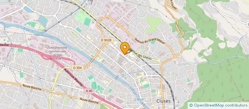 localisation de l'entreprise B2K FIBRE à CLUSES