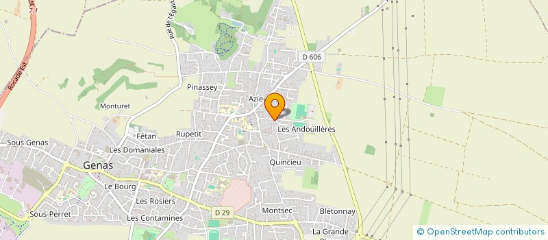 localisation de l'entreprise B2L  GENAS