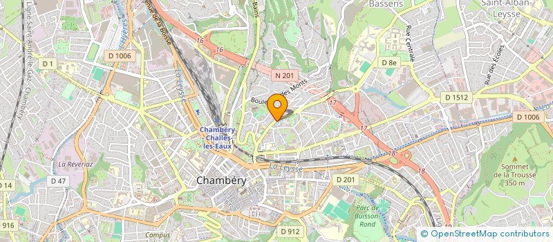 localisation de l'entreprise B2L  CHAMBERY