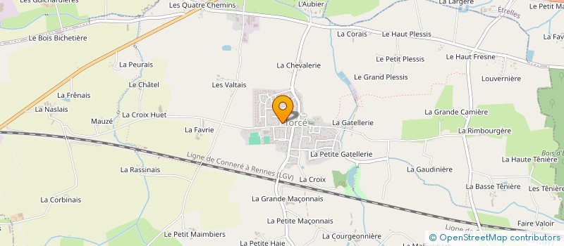 localisation de l'entreprise B2L  TORCE