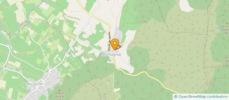 localisation de l'entreprise B2L  MONTAGNAC