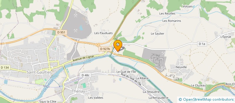 localisation de l'entreprise B2L à CHASSENEUIL
