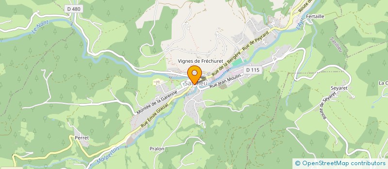 localisation de l'entreprise B2L à SATILLIEU