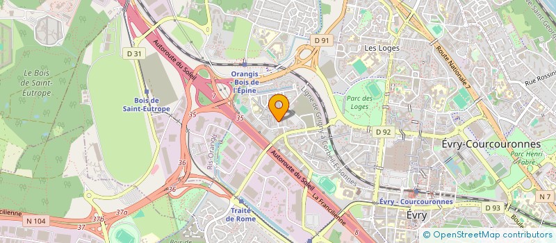 localisation de l'entreprise B2L HOSPITALITY  EVRY-COURCOURONNES