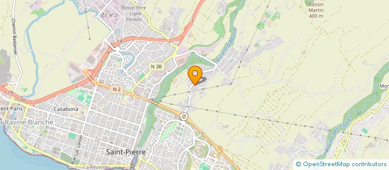localisation de l'entreprise B2L INVEST à SAINT-PIERRE