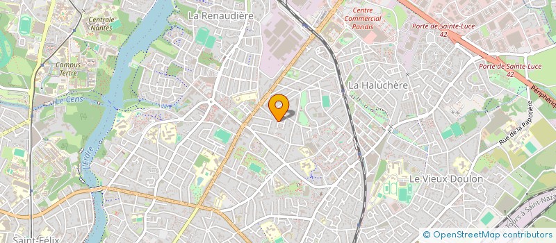 localisation de l'entreprise B2LAB à NANTES