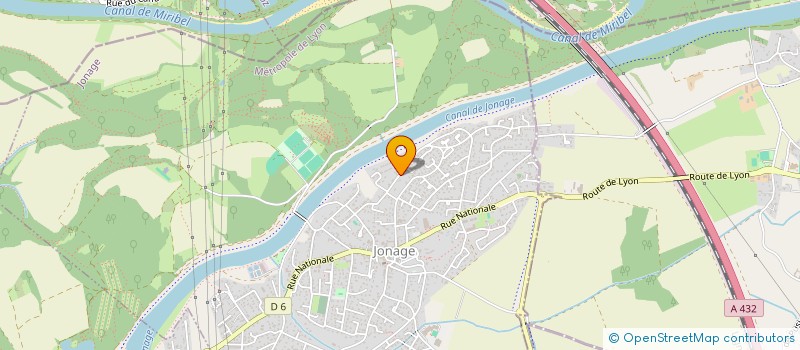 localisation de l'entreprise B2LC  JONAGE