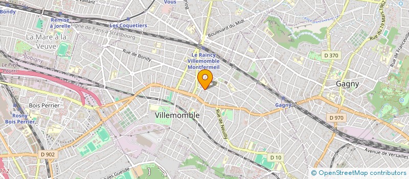 localisation de l'entreprise B2LM à VILLEMOMBLE