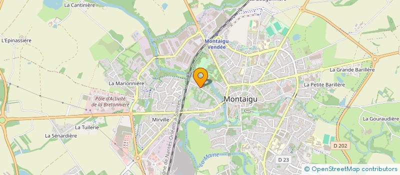 localisation de l'entreprise B2LP à MONTAIGU-VENDEE