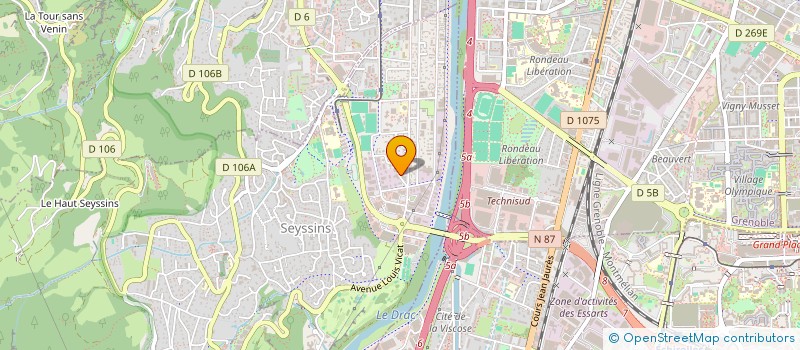 localisation de l'entreprise B2LS  SEYSSINS