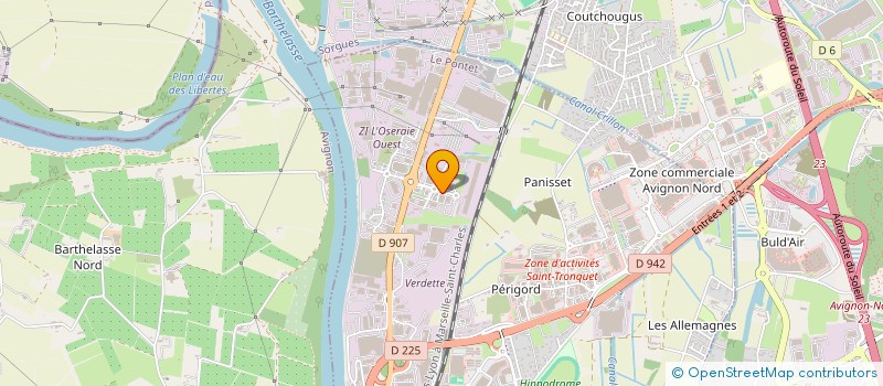 localisation de l'entreprise B2M  LE PONTET