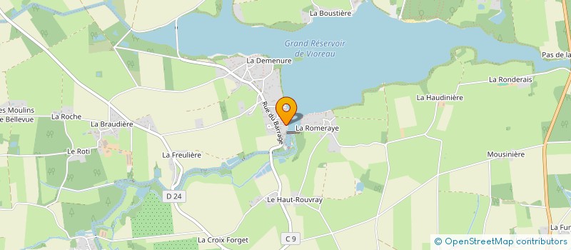 localisation de l'entreprise B2M  JOUE-SUR-ERDRE