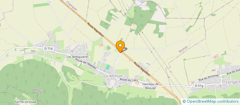 localisation de l'entreprise B2M  MOTTIER