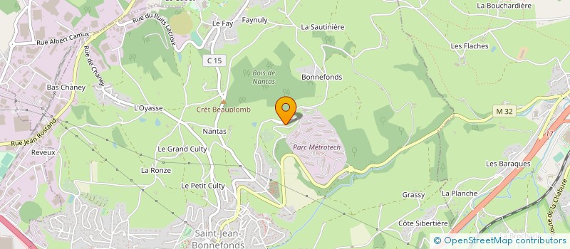 localisation de l'entreprise B2M  SAINT-JEAN-BONNEFONDS