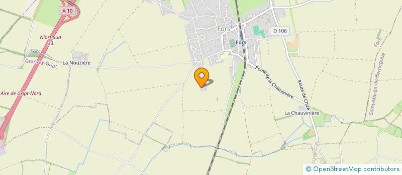 localisation de l'entreprise B2M  FORS