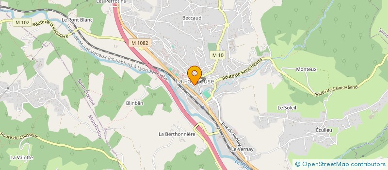 localisation de l'entreprise B2M à LA FOUILLOUSE