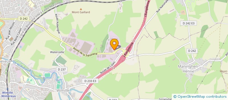 localisation de l'entreprise B2M  WIMILLE