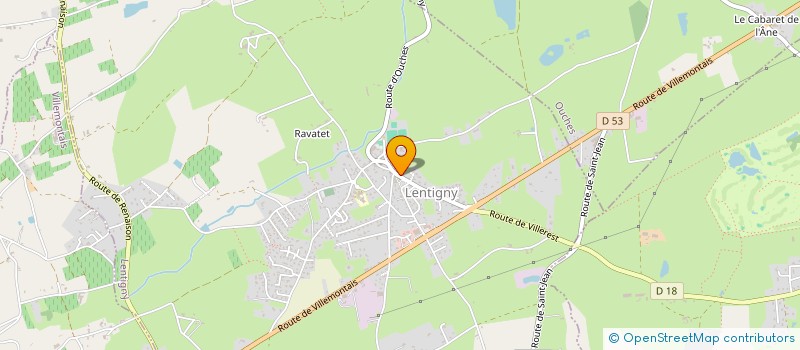 localisation de l'entreprise B2M  LENTIGNY