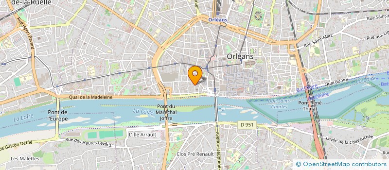 localisation de l'entreprise B2M à ORLEANS