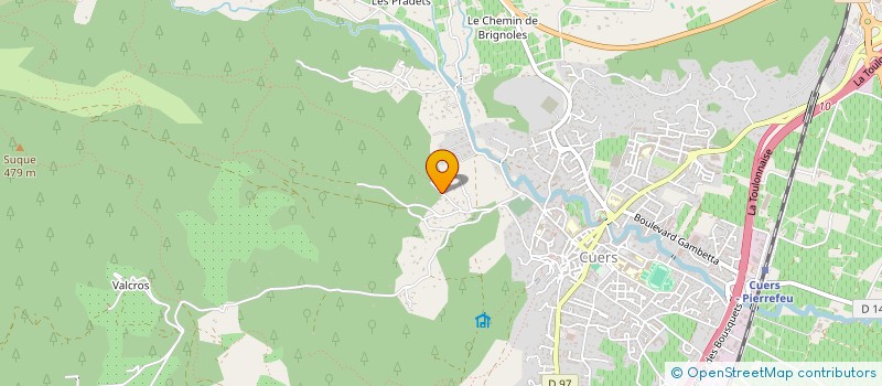 localisation de l'entreprise B2M  CUERS