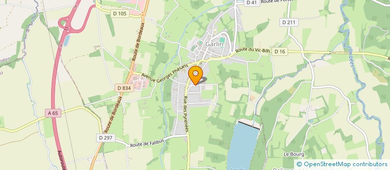 localisation de l'entreprise B2M  GARLIN