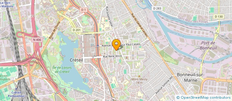 localisation de l'entreprise B2M AGENCY  CRETEIL