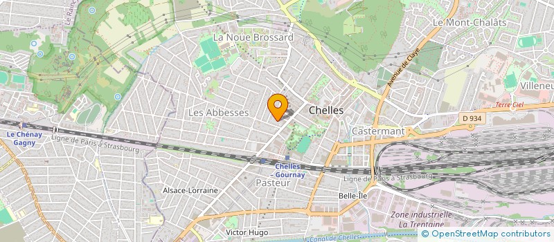 localisation de l'entreprise B2M CONSEIL à CHELLES