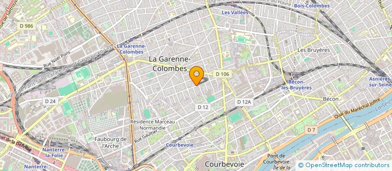 localisation de l'entreprise B2M-CONSULTING  LA GARENNE-COLOMBES