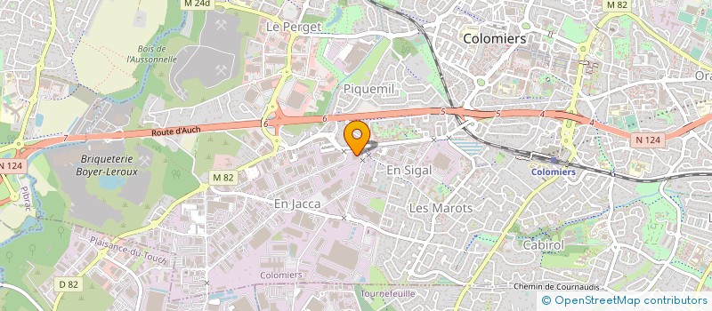 localisation de l'entreprise B2M ELECTRICITE GENERALE à COLOMIERS