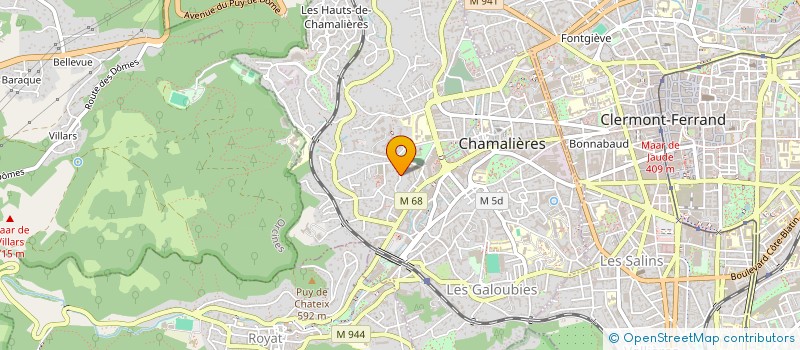 localisation de l'entreprise B2M HOLDING  CHAMALIERES