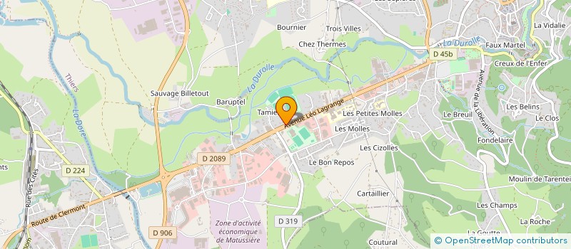 localisation de l'entreprise B2M PERFORMANCE à THIERS