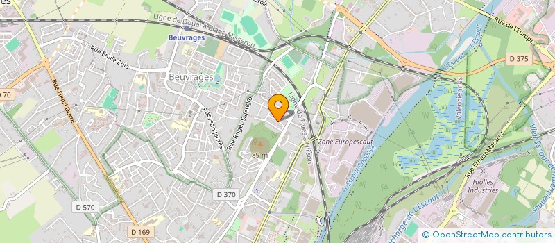 localisation de l'entreprise B2M SERVICES à ANZIN