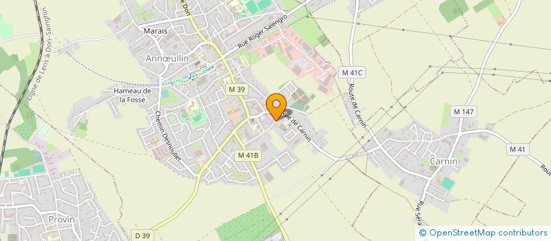 localisation de l'entreprise B2MC  CARNIN