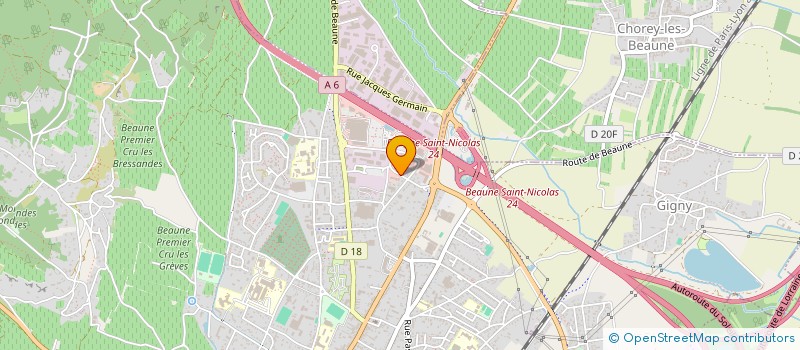 localisation de l'entreprise B2MLG à BEAUNE