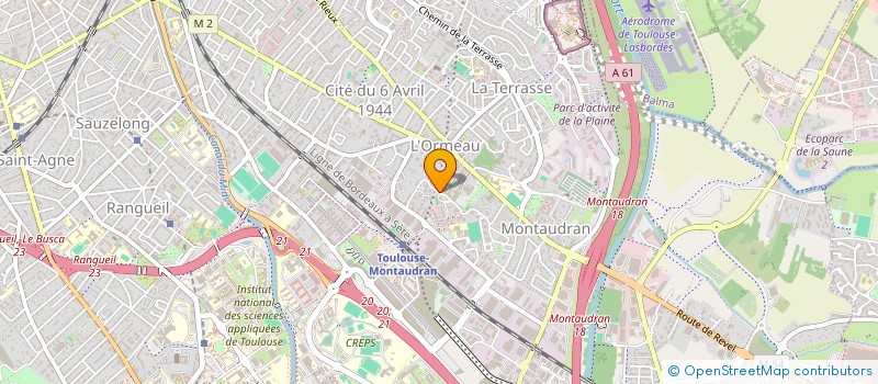 localisation de l'entreprise B2MR à TOULOUSE